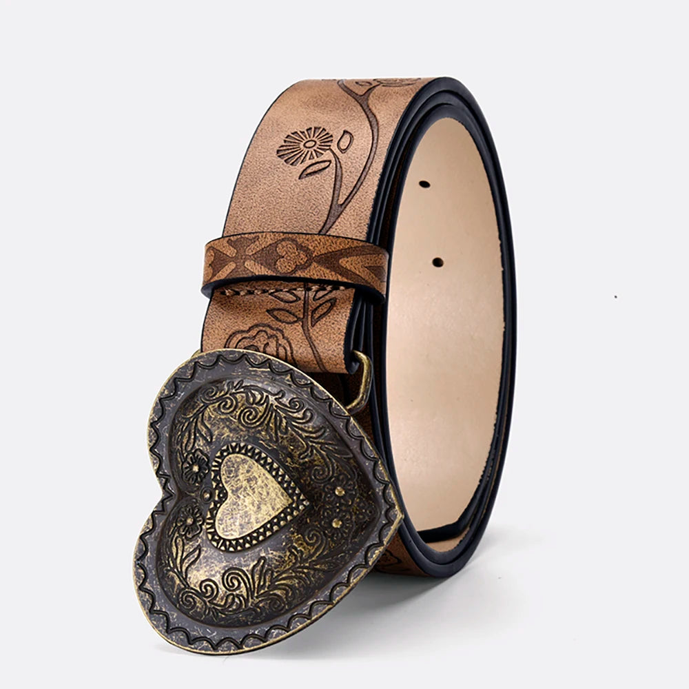 ToxicPop Heart Shaped western style belt