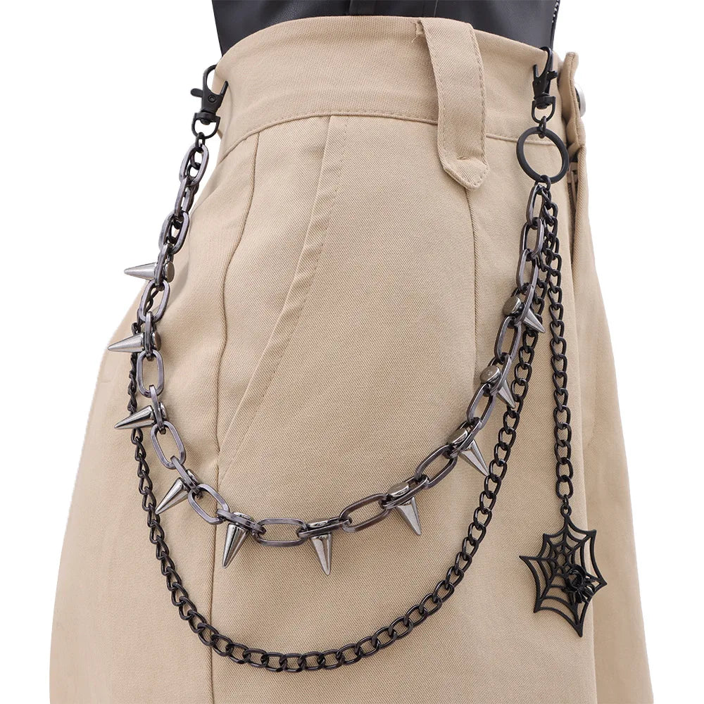 Toxicpop spider jean chain
