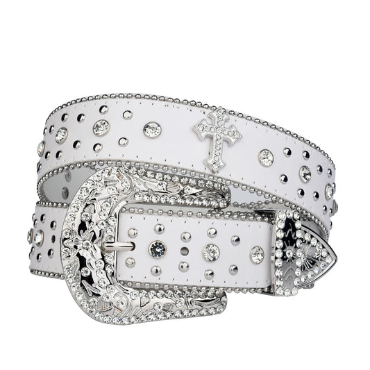 toxicpop rhinestone cross belt