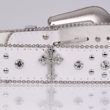 toxicpop rhinestone cross belt
