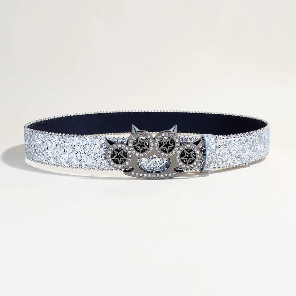 Toxicpop Knuckleduster glitter belt