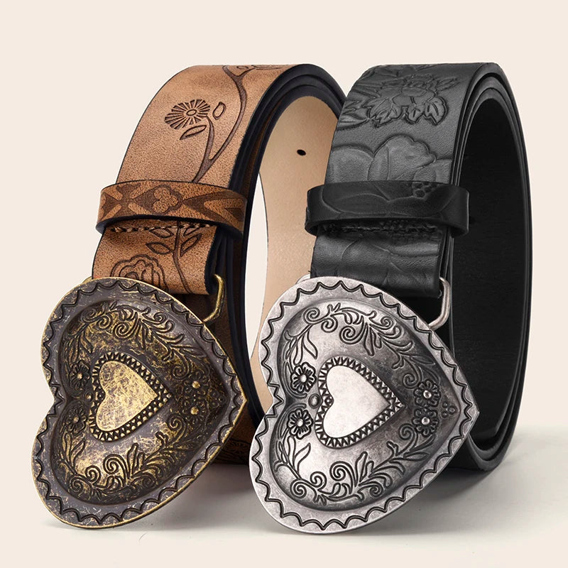 ToxicPop Heart Shaped western style belt