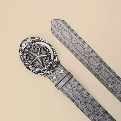 Toxicpop grey on grey sheriff belt