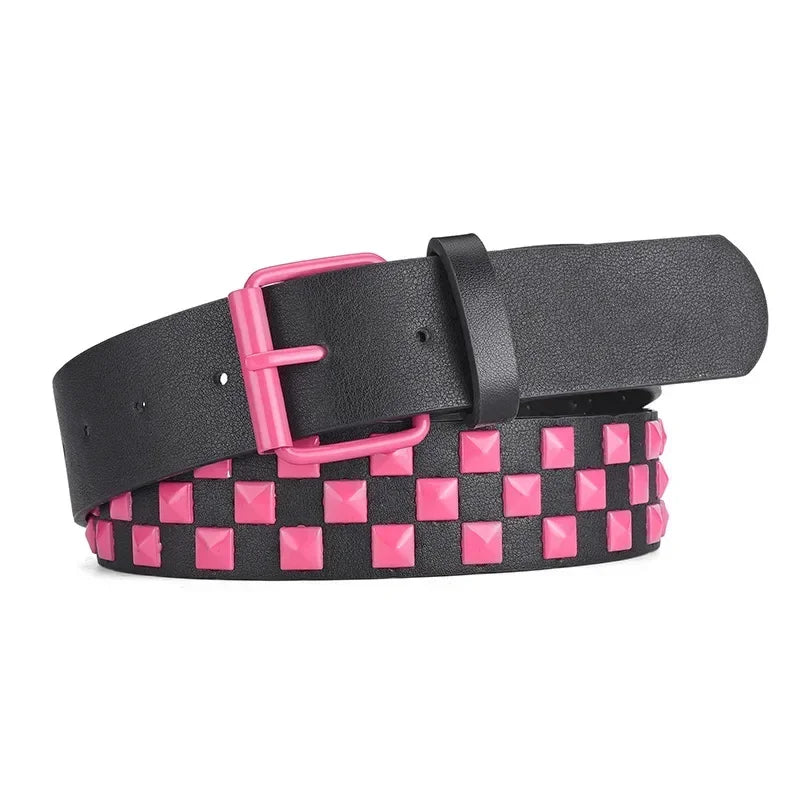 Toxicpop Blue studded belt