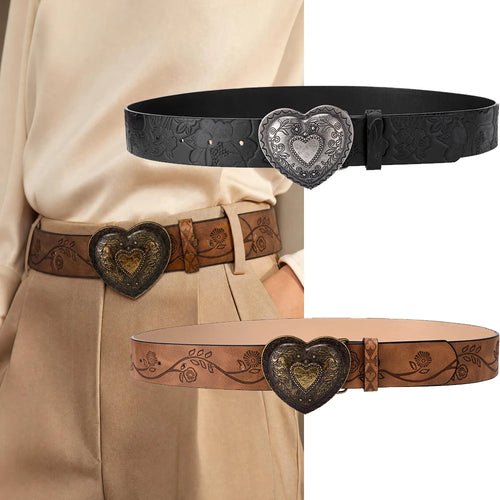 ToxicPop Heart Shaped western style belt