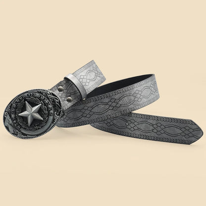 Toxicpop grey on grey sheriff belt