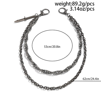 Toxicpop Dagger jean chain