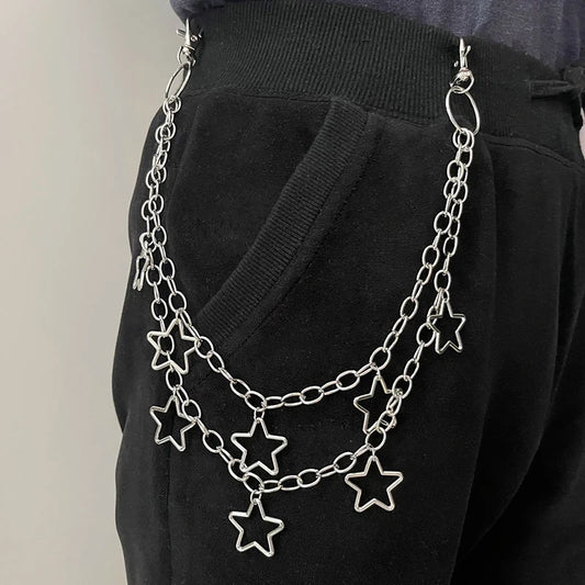 Toxicpop hanging star jean chain