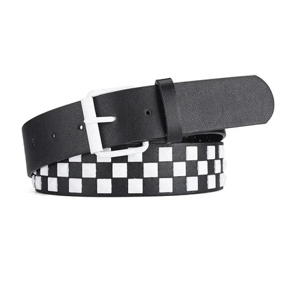 Toxicpop White studded belt