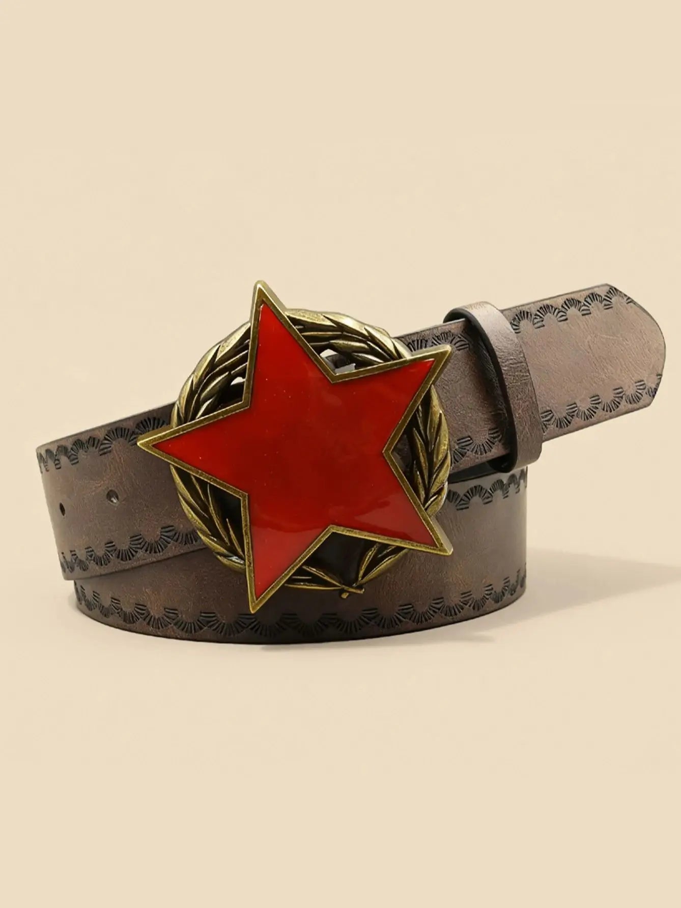 Toxicpop Red star vintage belt