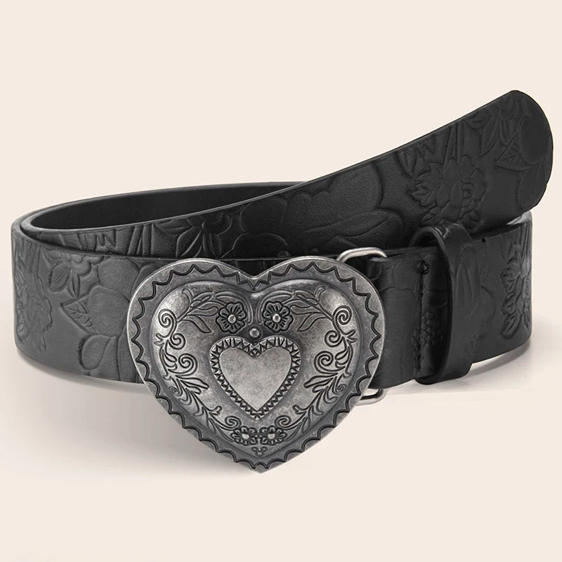 ToxicPop Heart Shaped western style belt