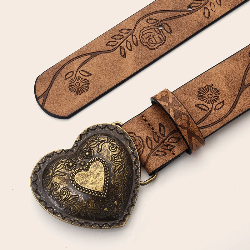 ToxicPop Heart Shaped western style belt