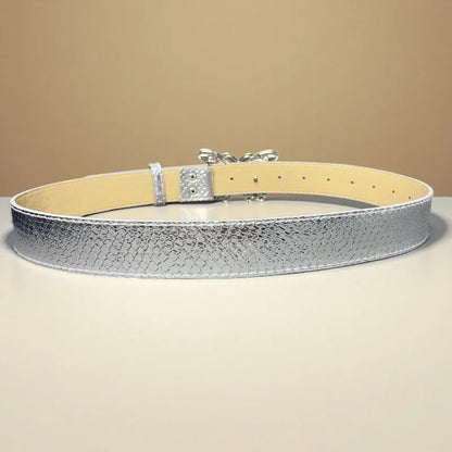 ToxicPop silver on silver butterfly belt