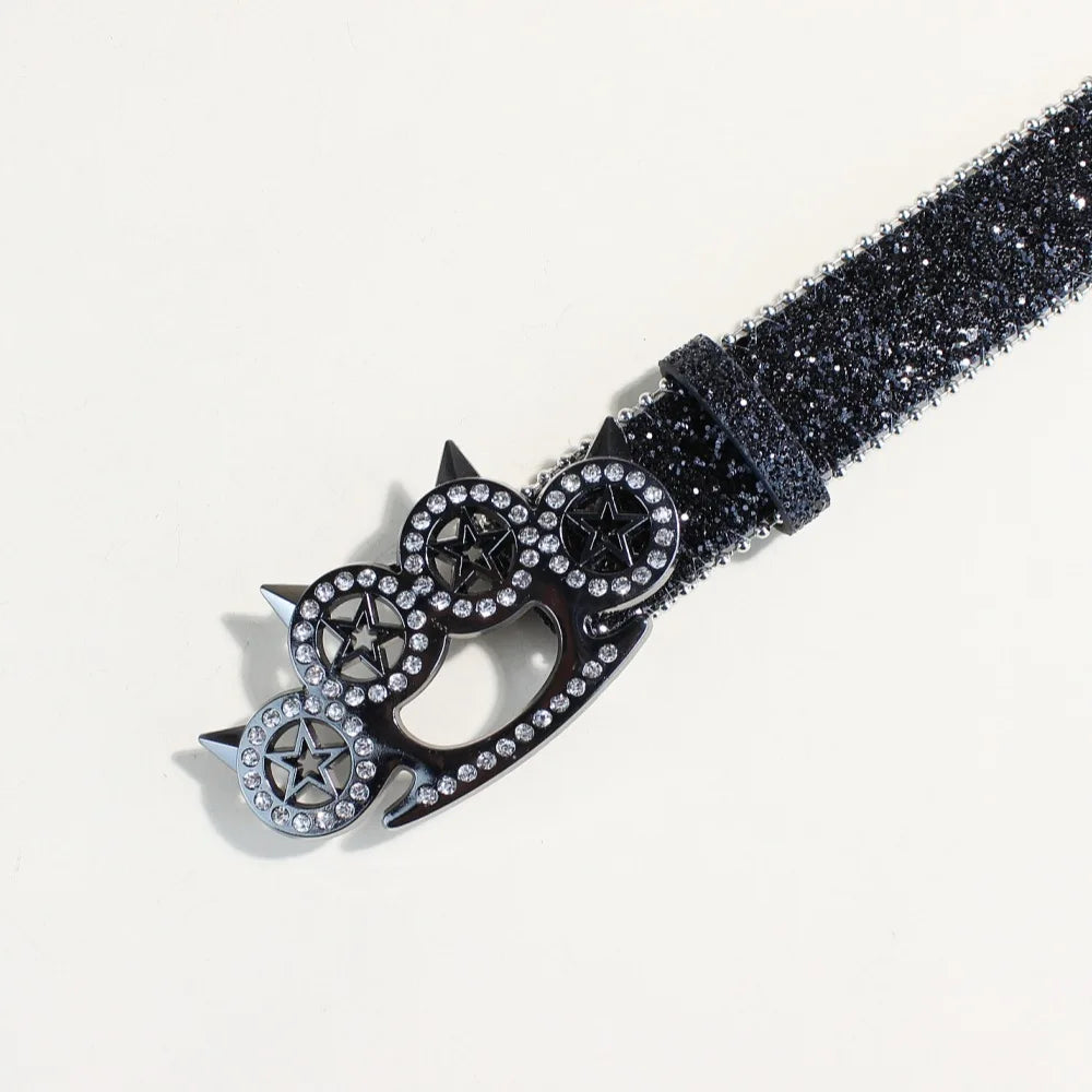 Toxicpop Knuckleduster glitter belt