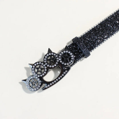 Toxicpop Knuckleduster glitter belt