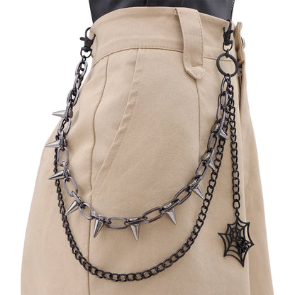 Toxicpop spider jean chain