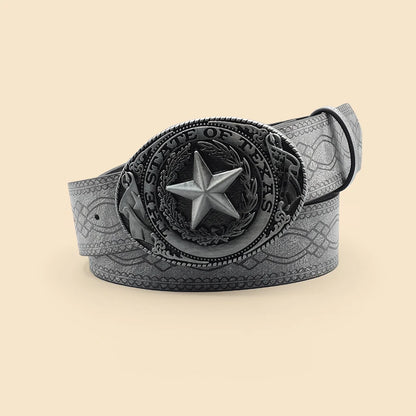 Toxicpop grey on grey sheriff belt