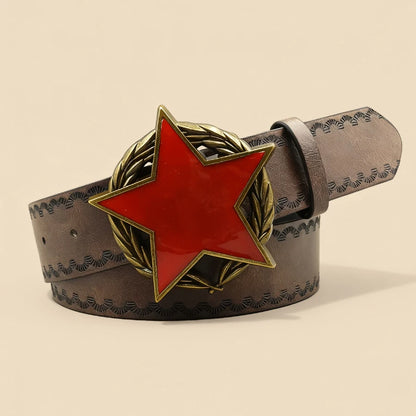 Toxicpop Red star vintage belt