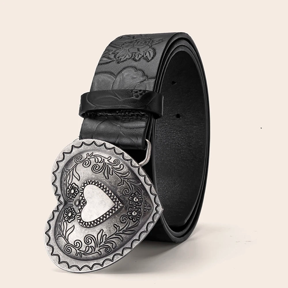 ToxicPop Heart Shaped western style belt