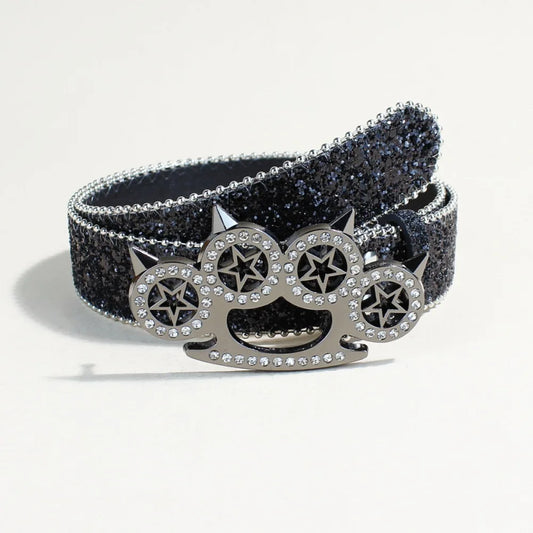 Toxicpop Knuckleduster glitter belt