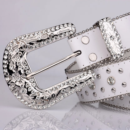 toxicpop rhinestone cross belt