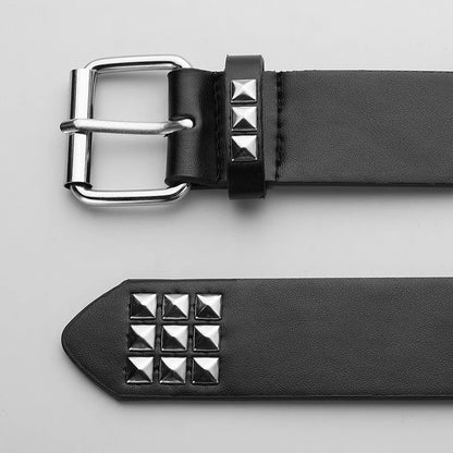 Toxicpop silver and black studded belt