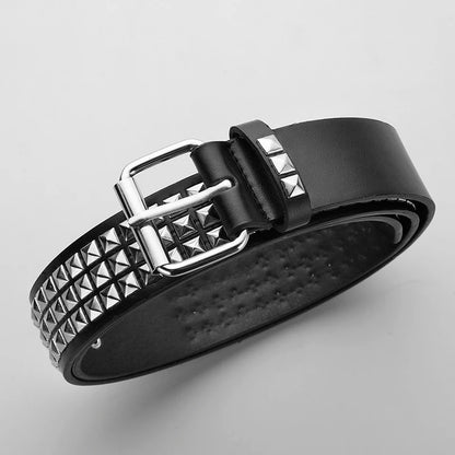 Toxicpop silver and black studded belt