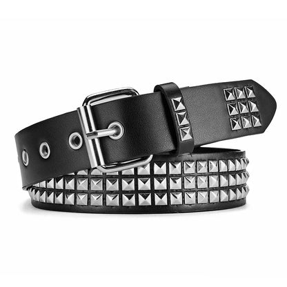 Toxicpop silver and black studded belt