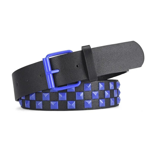 Toxicpop Blue studded belt